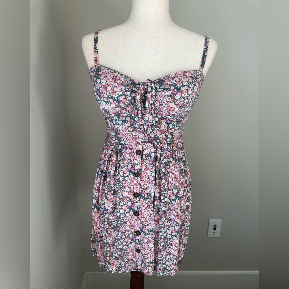 Padded bra summer mini dress
